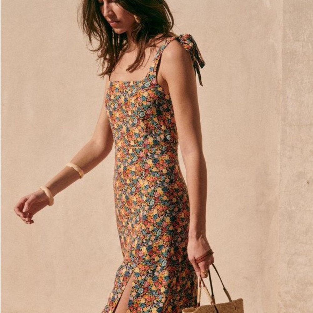 Sezane Dorotha Dress - Fleurs Soleil EU 42